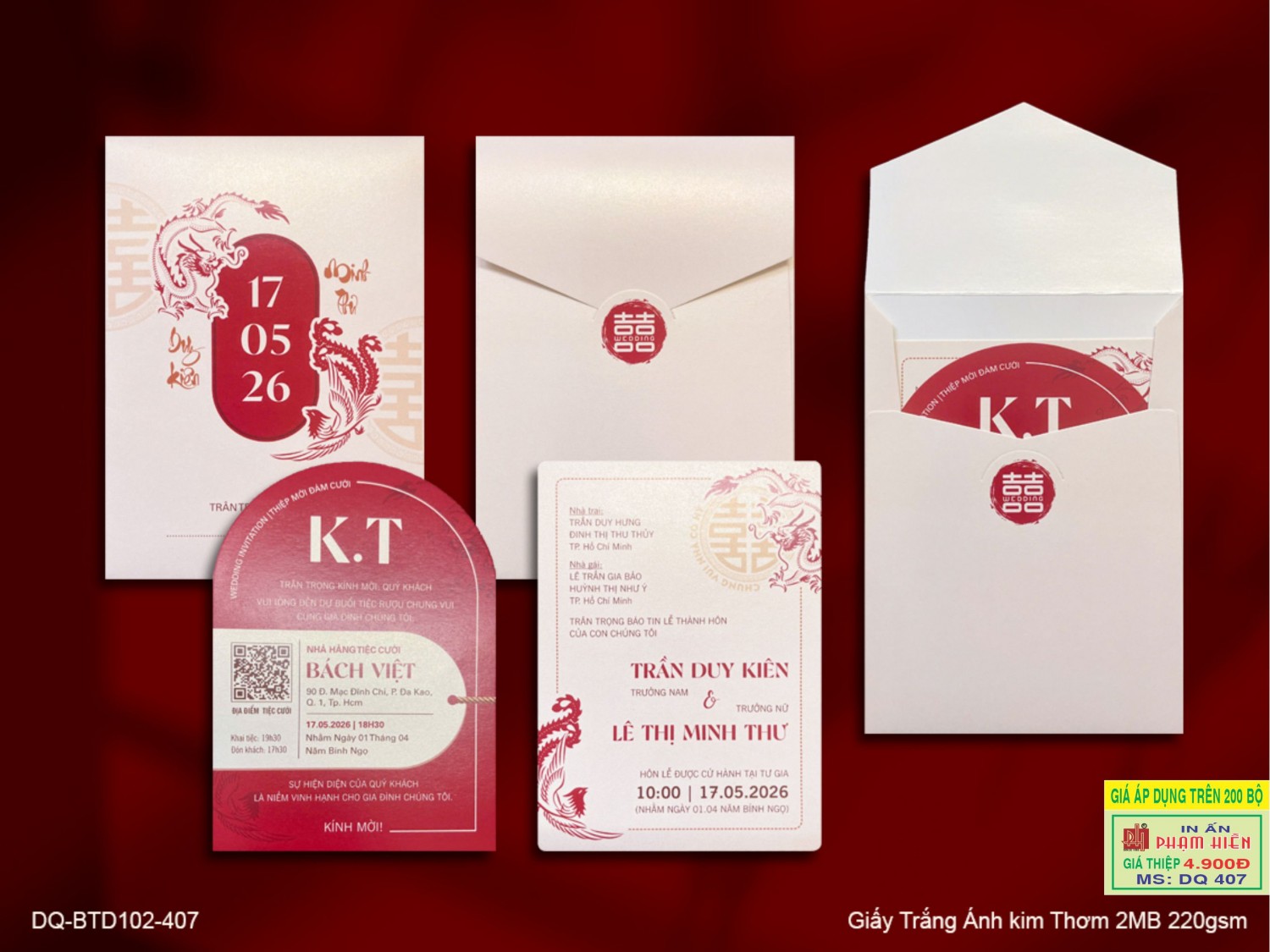 THIỆP CƯỚI BTD102-407