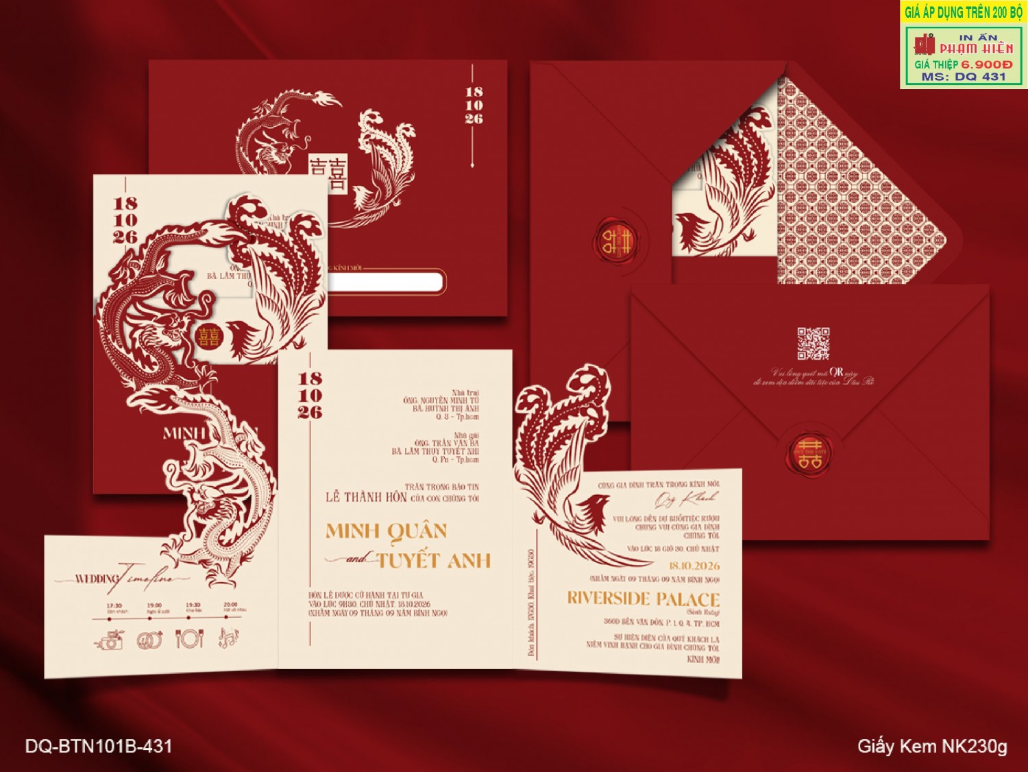 THIỆP CƯỚI DQ 431