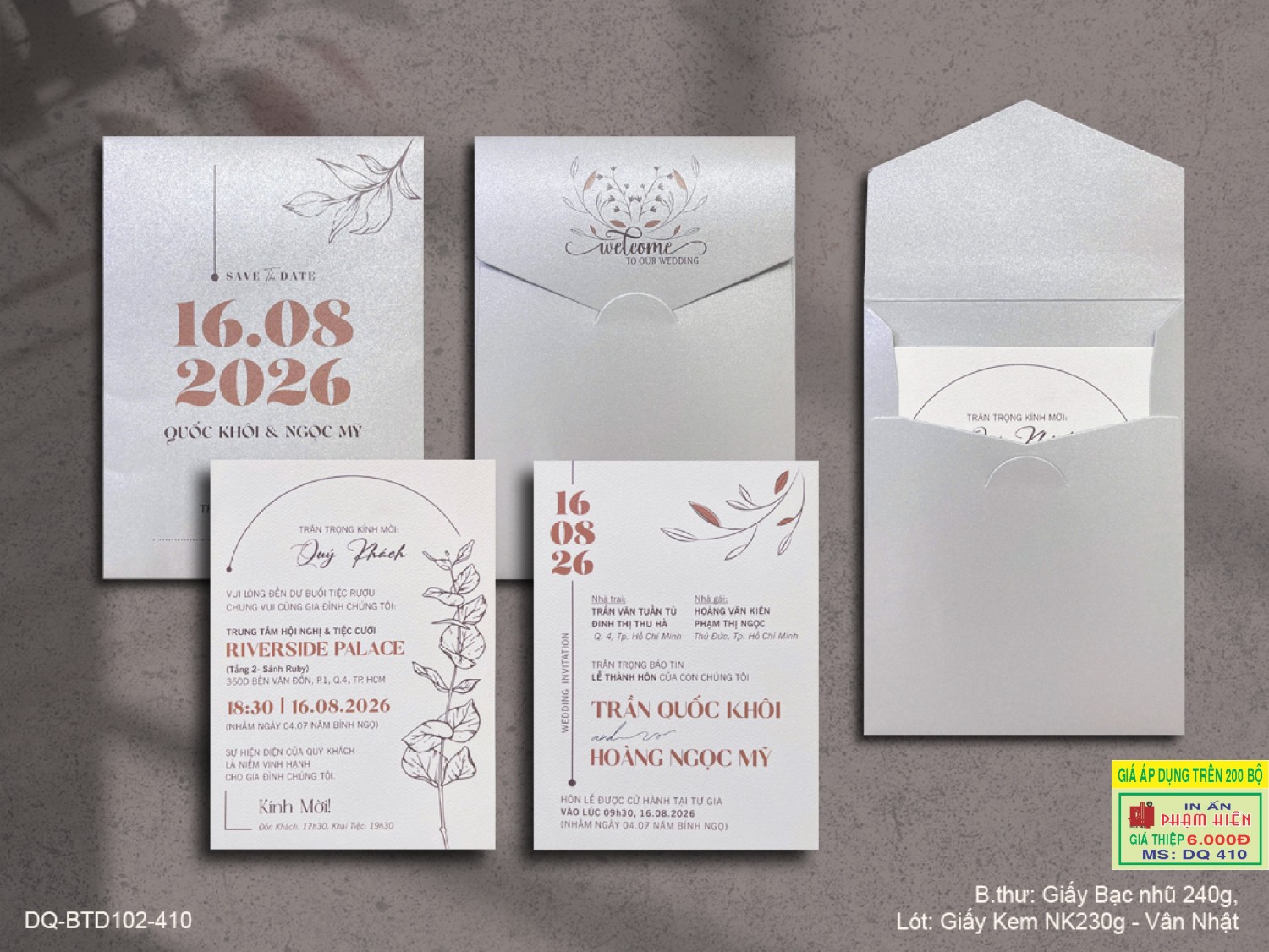 THIỆP CƯỚI DQ 410