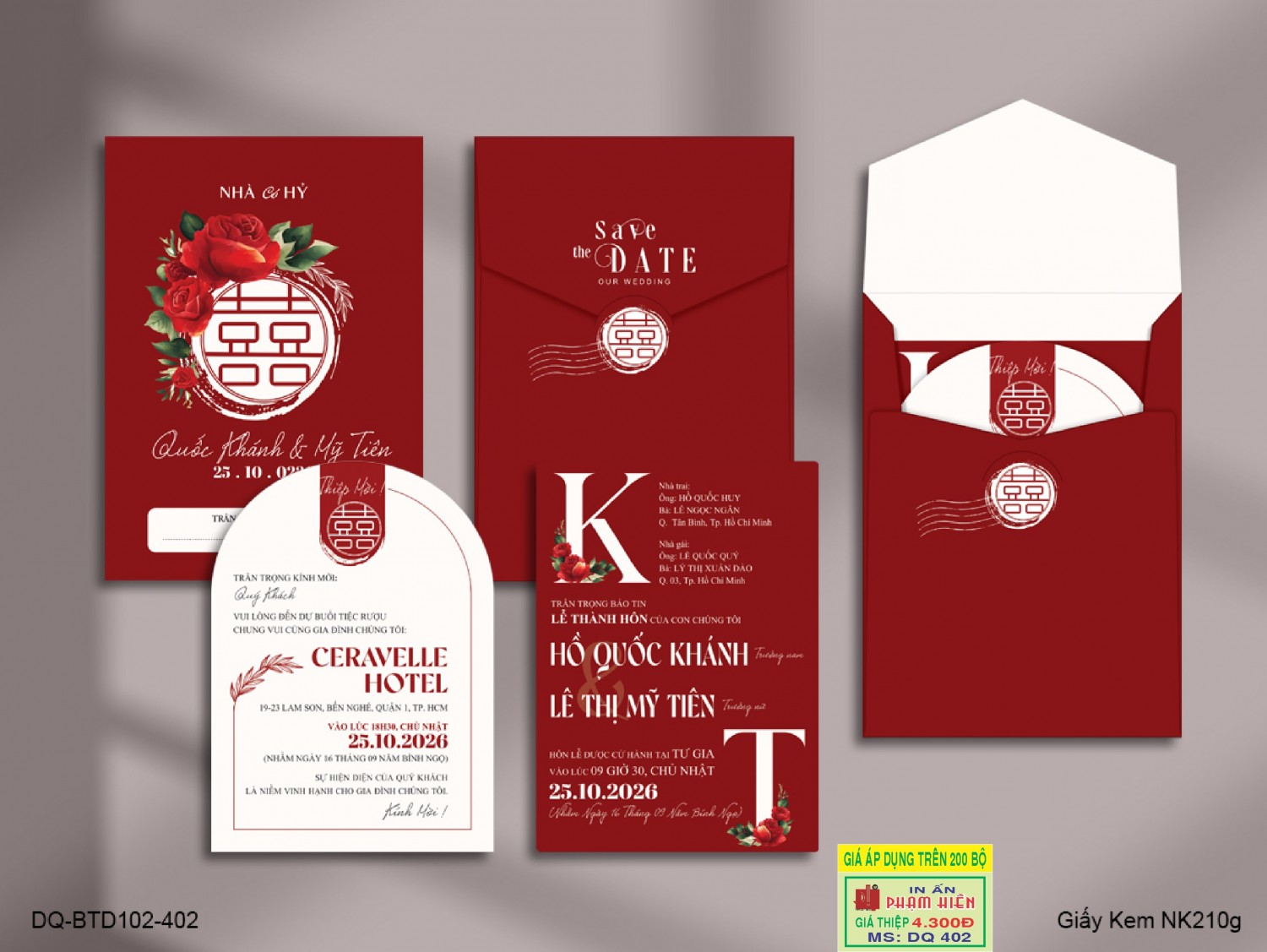 THIỆP CƯỚI DQ 402