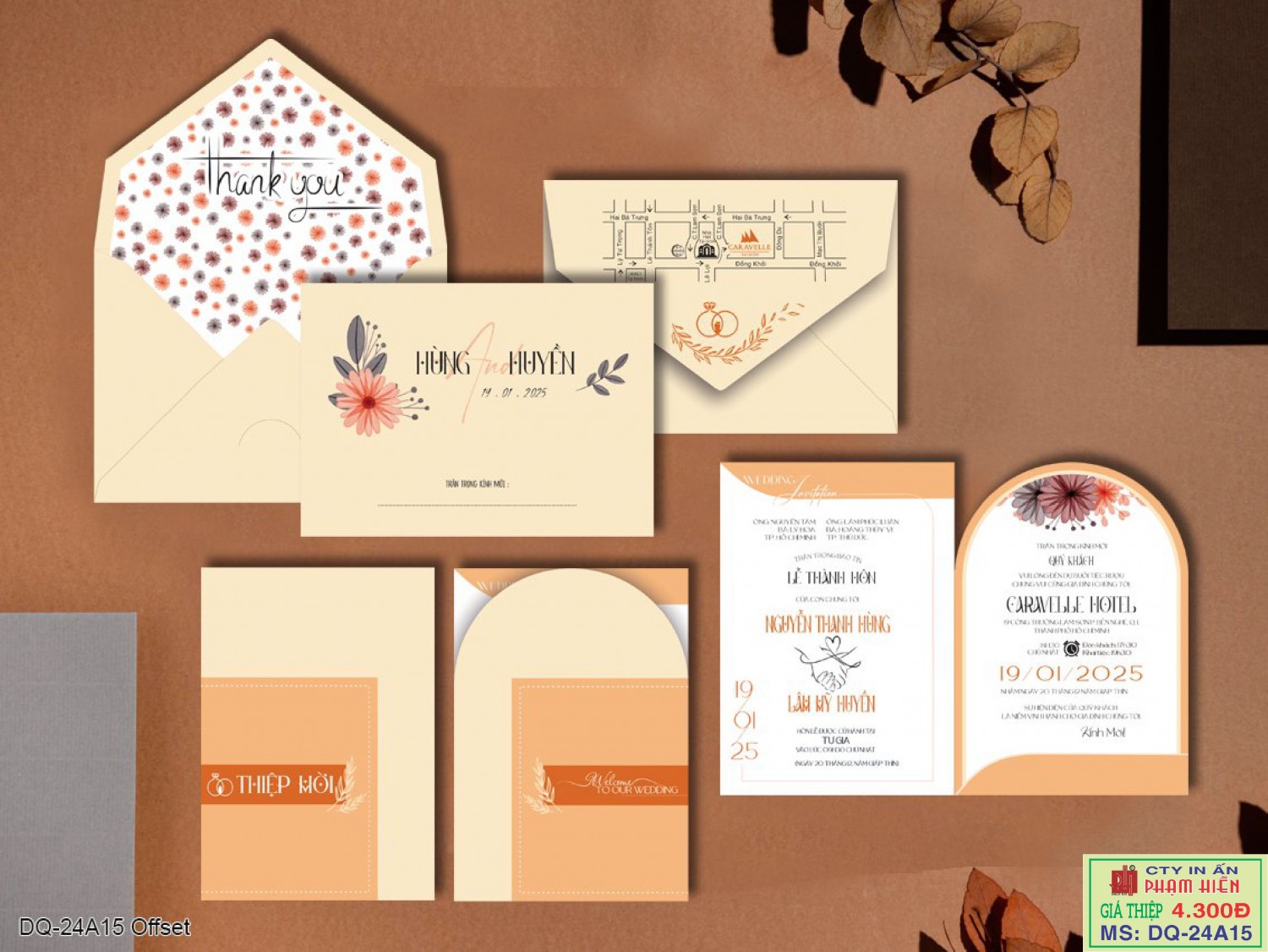 THIỆP CƯỚI 24A15