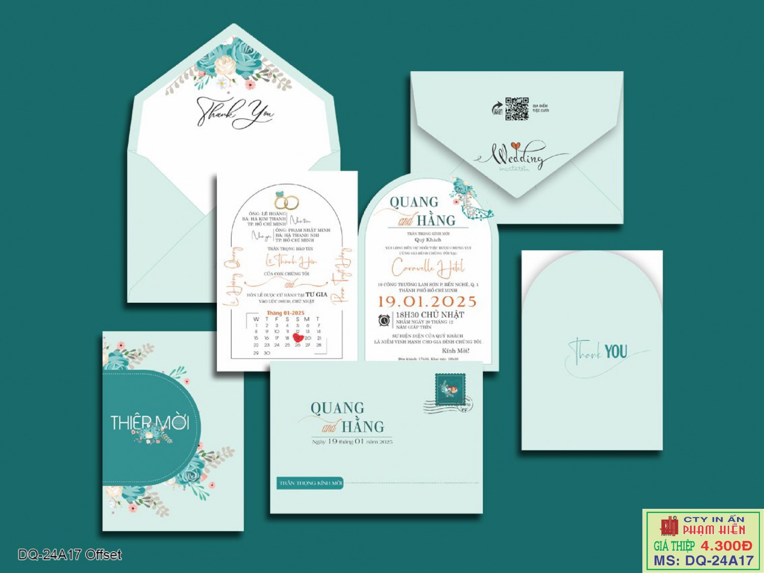 THIỆP CƯỚI 24A17