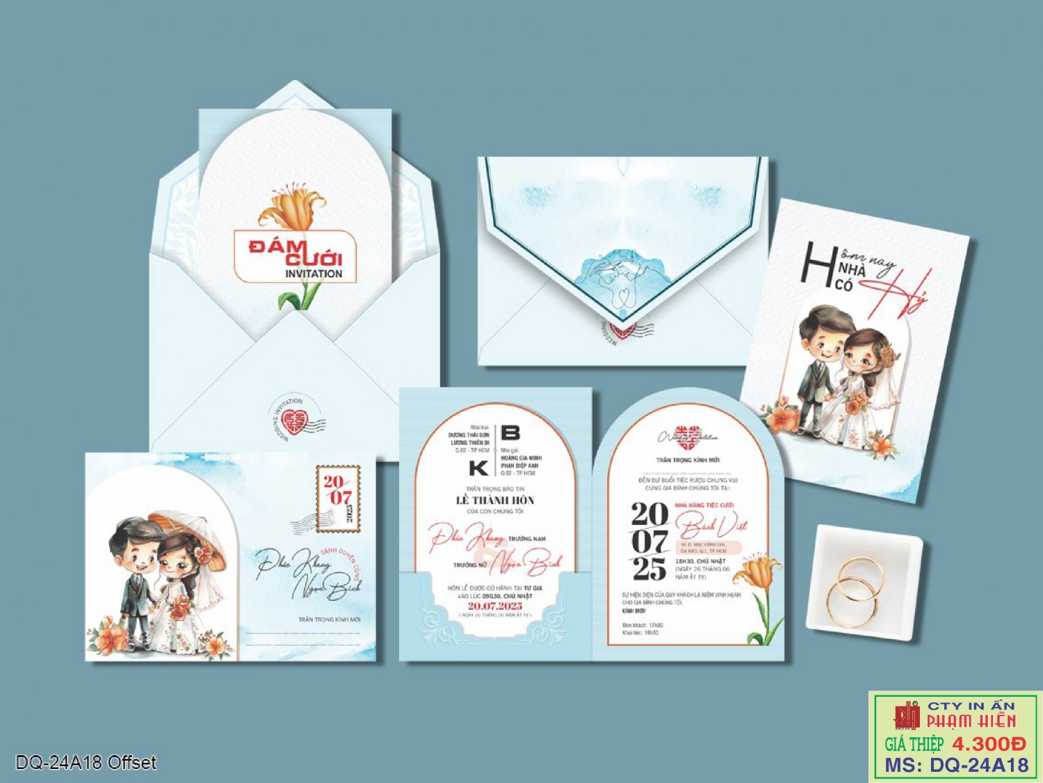 THIỆP CƯỚI 24A18