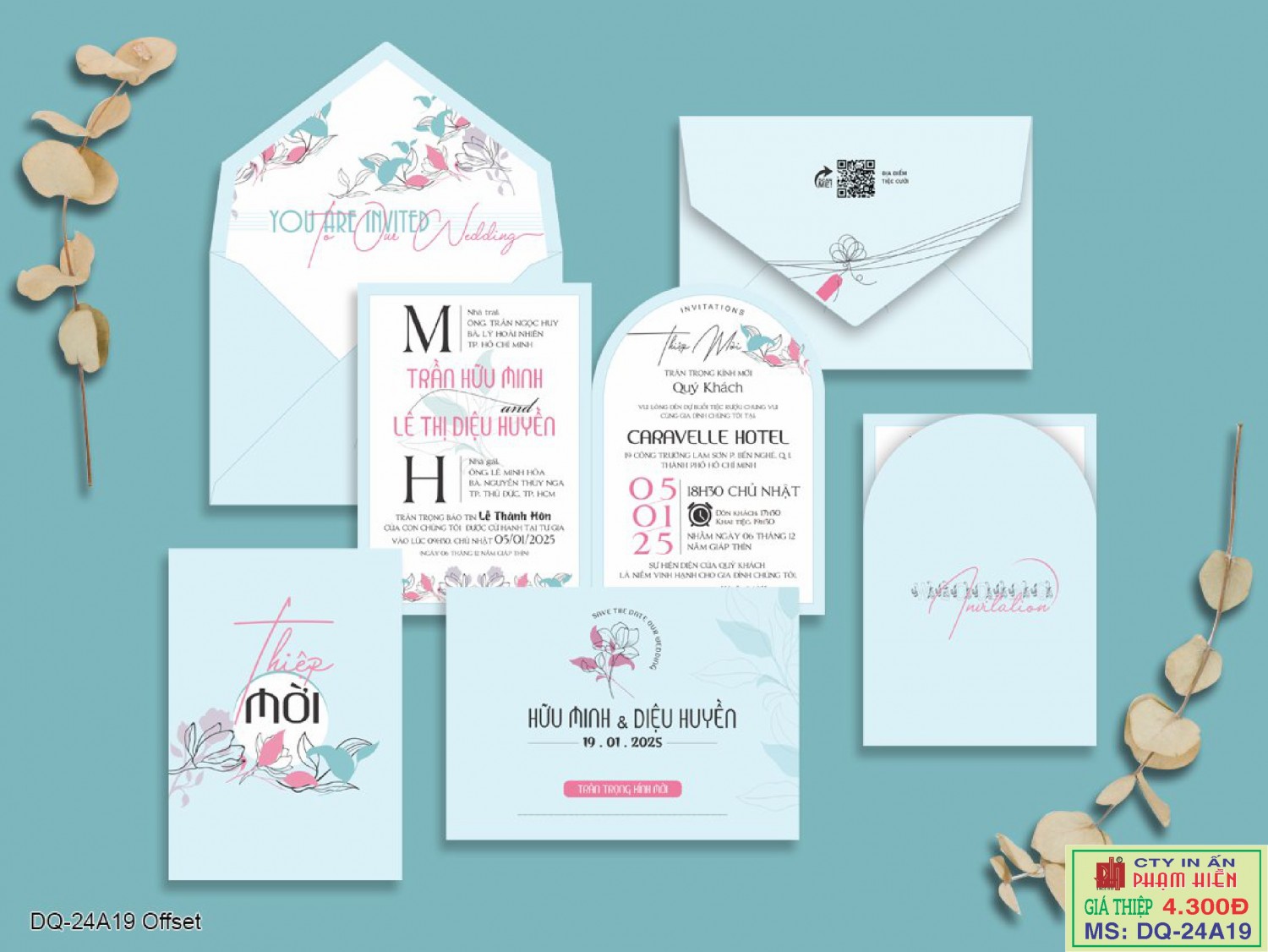 THIỆP CƯỚI 24A19