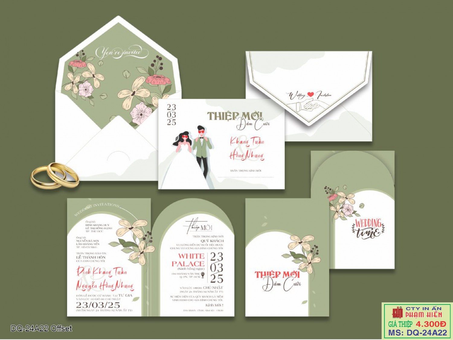 THIỆP CƯỚI 24A22